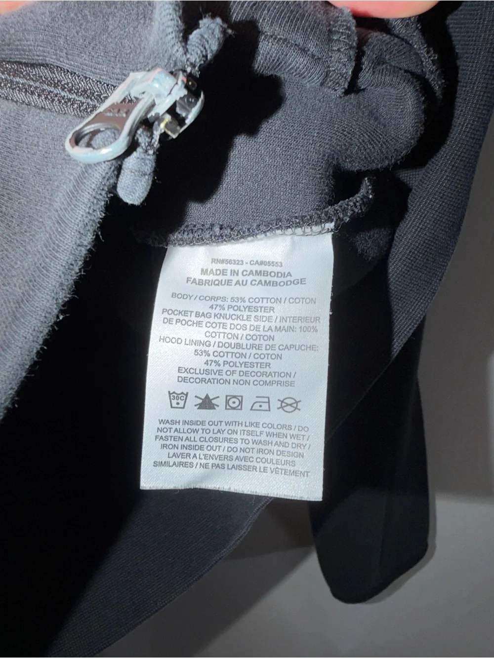Nike Tech Fleece Black Full-Zip Hooded Sweatshirt Tracksuit Long sleeve Top XS